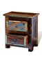 Nightstand with 2 Drawers Solid Reclaimed Wood - 7