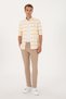 Men's Slim Fit Beige Canvas Trousers 50300436-Vr011