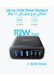 Anker USB C Charger, 6 Port Charging Station with 112W Power - 4