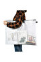 19x25 Inch Art Portfolio Bag with Handle & Zipper, Vinyl Mesh Folder Organizer for Bulletin Board... - 6