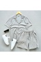 Ottoman Fabric Short Sleeve Shirt Shorts Set