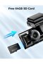 كاميرا قيادة M550 Pro بدقة 4K أمامية وخلفية مع بطاقة 64 جيجابايت - 6