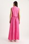 Women's Fuchsia Vest and Pocket Detailed Flared Skirt Set 9294 60281004 - 7