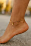 Leaf Detailed Steel Anklet