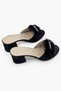 Women's Slippers Dowry Home Stylish Women's Slippers Hairy Stone Detail Black - 5