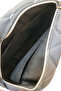 Women's Gray Faux Leather 3-Compartment Zippered Adjustable Strap Arm and Shoulder Bag E: 25 U:19 - 4