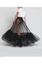 Black Sheer One Layer Maxi Skirt Long Unlined Tulle Skirt