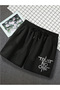 Trust No One Printed Sporty Lycra Black Men's Shorts - 2