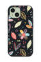 Apple iPhone 15 Plus Protective Case Cover Flowers And Leaves Abstract Art - 2
