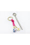 Pink Glass Evil Eye Beaded Daisy Keychain, Gift Glass Beaded Bag Ornament - 5