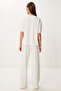 Comfortable Stretchy Knitted Bottom-Top Suit Bone Lby0004 - 8