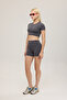 Comfort High Waist Shorts Leggings Smoked - 2