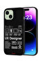 Apple iPhone 15 Protective Case Cover Ux Designer Sticker