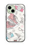 غطاء حماية لجهاز Apple iPhone 15 Plus من القماش بتصميم حذاء وفن كاميرا - 2