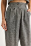 Women's Anthracite High-Waisted Trousers and Vest Lined Top-Down Set 9257 60281047 - 6