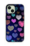 Apple iPhone 15 Plus Protective Case Cover Dhaga Hearts Pattern - 2