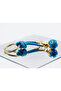 Blue Glass Evil Eye Beaded Daisy Keychain, Gift Glass Beaded Bag Ornament - 5