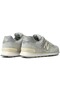 574 Unisex Gray Leather Sneaker Daily Genuine Leather Sports Shoes Gray - 4