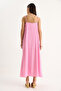Women's Candy Pink Rope Strap Lined Flowy Comfortable Summer Dress 5247 60281074 - 6