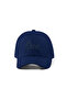 Qua Embroidered Hat – Navy Blue 100% Cotton Gabardine Unisex Model