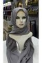 Women's Light Gray Janjan Shawl Length 2.50Meter Evening Dresses for Abayas - 3