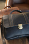 Post Bag Small Genuine Leather Postman Bag. Birthday & Mother's Day & Father's Day & Valentine's Day Gift. - 6