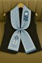 Special Patterned Scarves Light Blue Floral Pattern