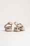 Show Gold Heel and Buckle Detailed Stylish Square Toe Block Heel Women's Shoes - 8