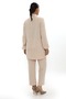 Aerobin Linen Tunic Pants Suit - 4