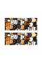 Crazy Cats Printed Car Door Post Covering Foil Sticker Set of 2 (Right & Left) - 5