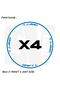 Mondial Drifit L 125 Motorcycle Rim Strip Set of 32 Sticker Model - 2