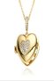 Women's Necklace Vip Series Opening Heart Figure Zircon Stone Tarnish Free Necklace