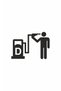 Tank Cover Diesel Vehicle, Car, Auto, Motorcycle, Helmet, Laptop, Glass Sticker 14X10 cm