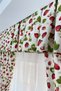 Fon Perde Colored Red Strawberry Patterned 1/3 Tight Pleat Cornice Compatible Modern Suitable for Any Room - 2