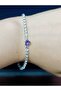 Waterway Heart Detailed Bracelet with Purple Stones