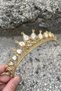 Renata Gold Bridal Henna Crown Special Occasion Accessory Women's Crown Hair Accessory – Crown, Crystal Stone - 2
