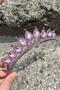 Renata Pink Bridal Henna Crown Special Occasion Accessory Women's Crown Hair Accessory – Crown, Crystal Stone - 3