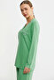 Sementa 76438 Half Button Pocket Detailed Pajama Suit - 4