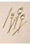 Shiny Cutlery Spoon Knife Set Matte Gold 36 Pieces - 6