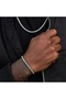 King Chain Steel Set of Two Necklace Wrist Silver Color Stainless Tarnish Free