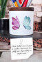 Colorful Butterfly Fun Printed Ceramic Pen Holder Desktop Organizer - 3