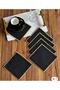 6 Pieces of Linen Suitable for Processing Single Wrap Embroidered Coffee Side Cocktail Napkin & Coaster.