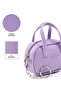 Lila Shk210 Faux Leather Single Compartment Zippered Handbag and Charm Bag Accessory - 5