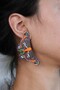 Polymer Clay Wild Butterfly Earrings, Studded Big Butterfly, Special Design Gift - 7