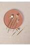 Shiny Cutlery Spoon Knife Set Matte Gold 24 Pieces - 5