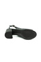 1508 Charmia Black Leather Women's Sandals with Father - 5
