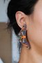 Polymer Clay Wild Butterfly Earrings, Studded Big Butterfly, Special Design Gift - 6