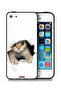 جراب حماية لجهاز Apple iPhone 5/5s/SE بتصميم قطة