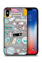 جراب حماية لجهاز Apple iPhone XS Max بملصقات Good Vibes
