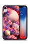 غطاء حماية لجهاز Apple iPhone XR بطبعة غيوم فنية تجريدية